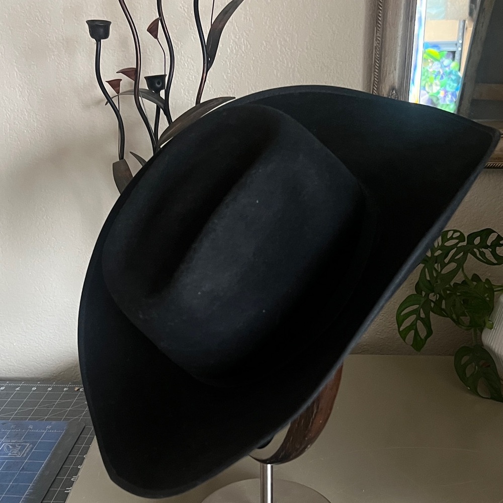 Resistol Youth 100% Wool Sleek Black Western Hat